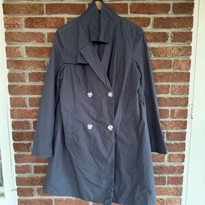 Mossimo Women's Double-Breasted Gray Coat. XXL.